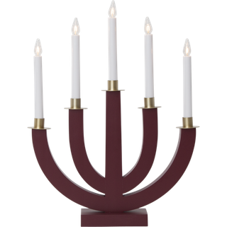 Star Trading - Advent Candlestick Eli - Red - 47 cm
