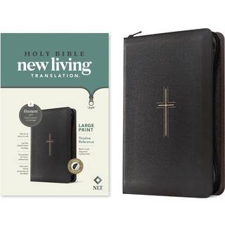NLT Large Print Thinline Reference Zipper Bible
