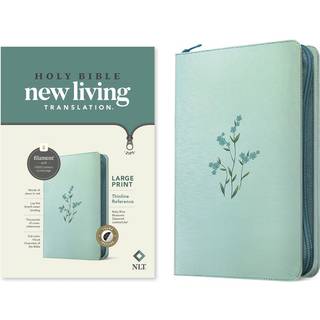 NLT Large Print Thinline Reference Zipper Bible