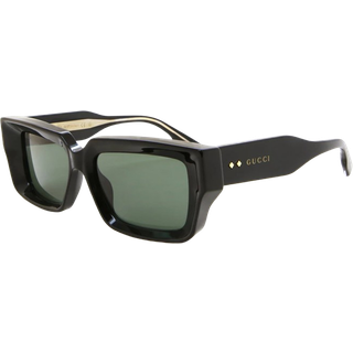 Gucci Unisex GG1529S 001 Solbriller Acetat Sort Grå Firkantet