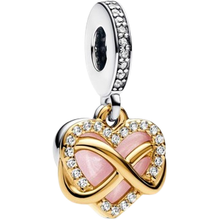 Pandora Gold Infinity Heart Dangle Charm