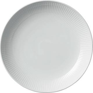 Royal Copenhagen - White Fluted Moderne Tallerken 25 cm - Spisetallerkner