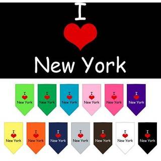 Mirage Pet Products I Heart New York Screen Print Bandana för husdjur Small Black