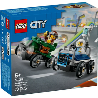 LEGO City 60459 – Flyvemaskine mod hospitalseng – racerbilsæt