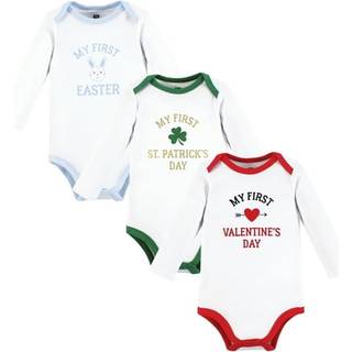 Hudson baby spædbarn dreng bomuld langærmet bodysuits dreng første valentine påske 9-12 måneder