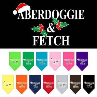 Aberdoggie julskärm tryck bandana svart liten