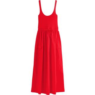 Next Red 100% Cotton Sleeveless Summer Dress - EU 44 (UK 16)