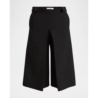ChloÃ© Wool crÃªpe culottes - black - XS