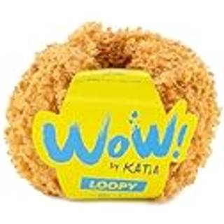 Katia Wow Loopy 158 Pastelorange Indhold:100% polyester Vægt/længde: 150 g = ca. 60 meter Anbefalede pinde: 9-10 mm Strikkefasthed: 10 x 10 cm = 8 m x 10 p Vask: Finvask 30℃ / Tåler ikke tørretumbling.