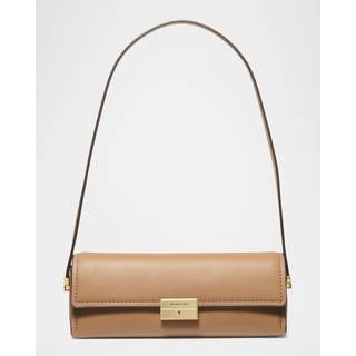 MK Ludlow Small Leather Convertible Pochette - Natural - Michael Kors - ONE SIZE