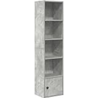 Bogreol 31X24X Konstrueret Træ Antikt Træ - Betongrå / 127 cm