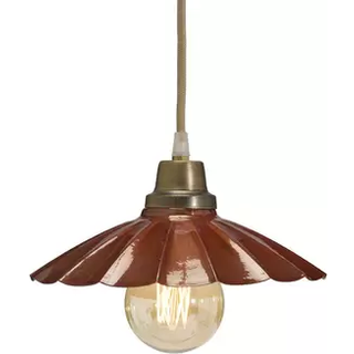 PR Home Hængelampe Ester, terrakotta, Ø 24 cm, jernstik