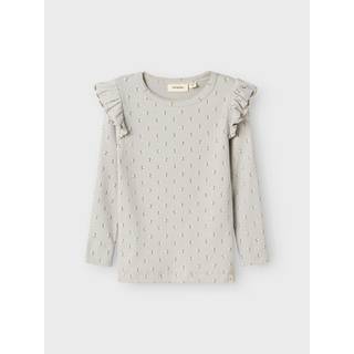 Lil Atelier Mirage Gray Blomstret Top