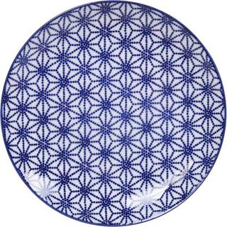 Tokyo Design Studio Nippon Blue Tallerken 20,6 Cm Star - Middagstallerkner Porcelæn Blå - 16023
