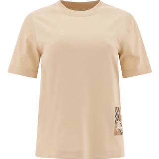 Burberry Burberry Check cotton T-shirt - beige - IT 46