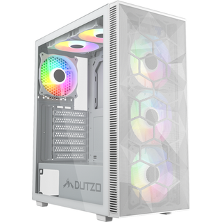 DUTZO C330 TG RGB - Kabinet - Miditower - Hvid