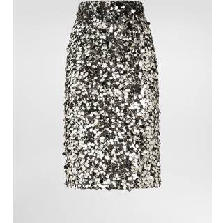Dolce&Gabbana Sequined pencil skirt - silver - S