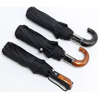 TEMU Classic Umbrella Full Automatic Strong Windresistant 3 Folding Umbrella Business Male Quality Parasol