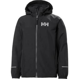 Helly Hansen JR Juell Regnjakke, Black, 128