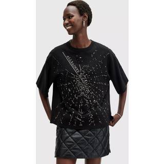 Allsaints Amelie Shatter bomulds-T-shirtMiddel