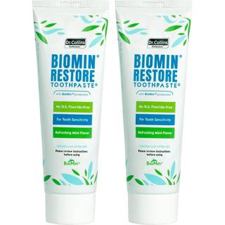 Dr. Collins BioMin Restore tandpasta til tandflsomhed 3,5 oz (pakke med 2)