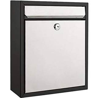 Moderne vgmonteret lsende lille arkitektonisk postkasse fra Bailey Boxes - 12,25"""" H x 10,25"""" B x 3,5"""" D - The Murphy