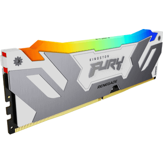 Kingston FURY Renegade RGB DDR5-8400 - 24GB - CUDIMM til Intel - CL40 - Single Channel (1 pcs) - Intel XMP - Hvid med RGB