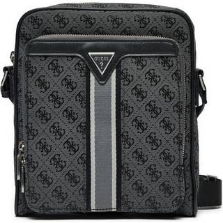 Guess Milano 4G Jacquard Stripe Crossover taske antracit