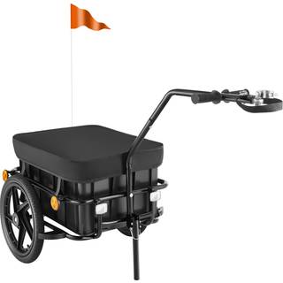 Cykeltrailer CargoXpress, multifunktionel, op til 50kg - sort