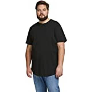 Plus Size Ensfarvet T-shirt