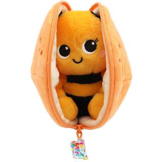 Les d? Gingos flipetz buzzet the Bee Plushie - Reversible Tangerine to Bee 2 -in -1 Soft Toy - 9 tum barn Transformering Plush Toy Collectible Då