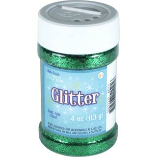Advantus Sulyn Kelly Green Glitter Jar 4 ounces Ikke-giftig genanvendelig krukke med brugervenlig ryster top flere slot?bninger til let dispenser