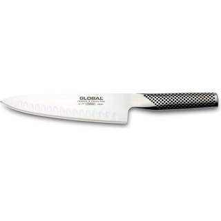 Global G-77 Kochmesser 20 cm mit Kullen - Cromova 18 Stahl - Silber