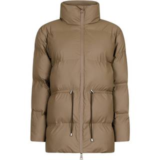 Neo Noir Puffer Jakke - Mayra - Dark Taupe