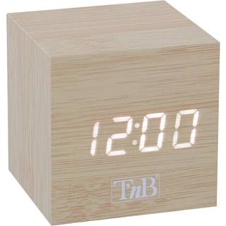 T'NB Vækkeur m. LED Display - Træ