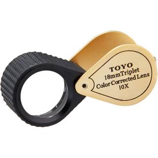 Toyo Professional 10x forst?rrelsesjuvelens loupe med 18 mm tripletobjektiv Guld