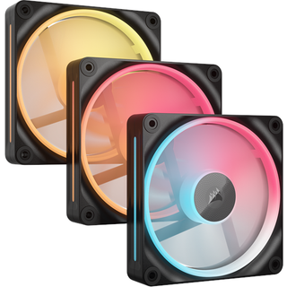 Corsair iCUE LINK LX120-R 3-pack - Kabinet køler - 120mm - Sort med RGB LED lys - 37 dBA