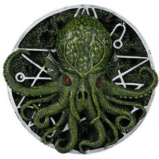 Mytiske billeder cthulhu rund v?gplak designet af Oberon Zell 5,75 tommer diameter