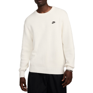 Nike Club-sweater med rund hals til mænd - hvid - L