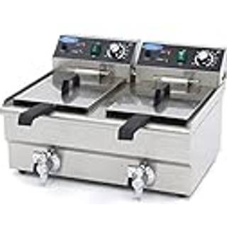 Friture - 2 x 10 Liter - 2 kurve - med aftapningshane