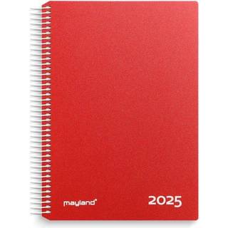 Mayland 2025 25218010 timekalender 24,2x18,5 cm rød