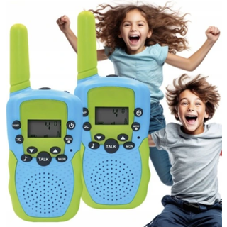 Maxlife MXWT-200 Walkie-Talkie-sæt med ergonomisk design og en rækkevidde på op til 3 km - Grøn/Blå