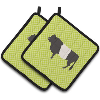 """"Carolines Treasures Belted Galloway Cow Green Dekoreret Grydeholder 7,5"""""""" x 7,5""""""""""""""