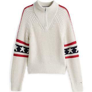 Slim Half-Zip Jumper With Cashmere