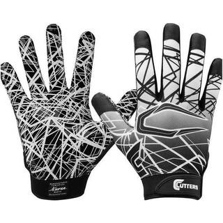 Cutters Game Day Ingen Slip Football Gloves Youth and Adult St?rrelser Modtager Handske med h?jt tack Silicone Grip Superior Support and Protecti