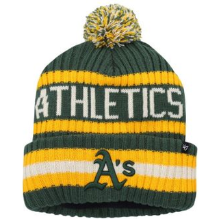 47 MLB Unisex-Adult Primært logo Bering Mansjetstrik Pom Beanie Hat One Size (Oakland Athletics)