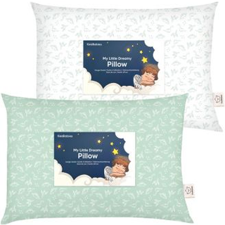 2 -pack toddler pude - blød organisk bomulds toddler puder til sovende - 13x18 lille pude til børn - børn puder til sovende - børnepude til rejse