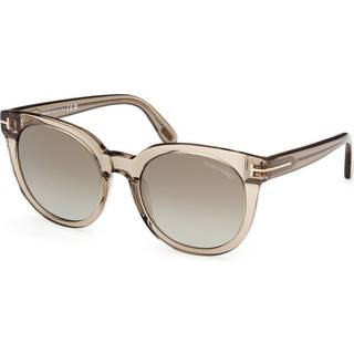 TOM FORD Kvinde FT1109 MOIRA 45G Solbriller Acetat Brun Brun Sommerfugl Normal Skygge