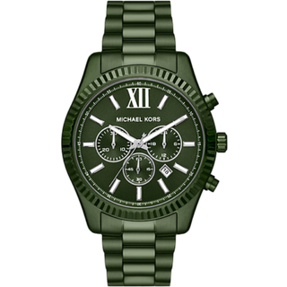 MK Oversized Lexington Green-Tone Watch - Green - Michael Kors - ONE SIZE