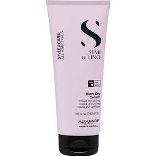 Alfaparf Milano Semi di Lino Style&Care Blow Dry Cream Tidsbesparende føntørrings primer med varmebeskyttelse til alle hårtyper 200 ml - 200 ml